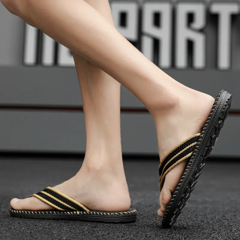 Vietnam Flip Flops Summer New Non-slip Casual Slippers Men's Woven Distinctive Beach Sandals Thailand Cross-border Trendy Slippers - Image 6