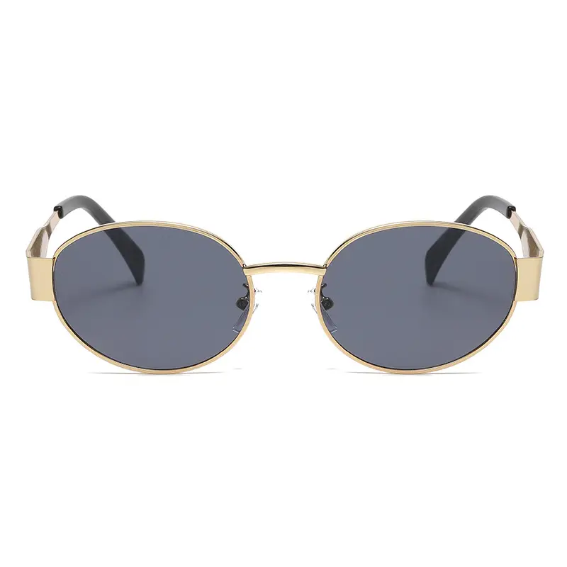 Metal Oval Sunscreen Sunglasses Cross Brand European American - Image 10