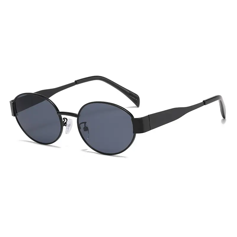 Metal Oval Sunscreen Sunglasses Cross Brand European American — feature 22