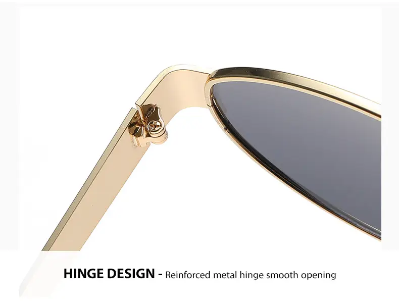 Metal Oval Sunscreen Sunglasses Cross Brand European American — feature 8