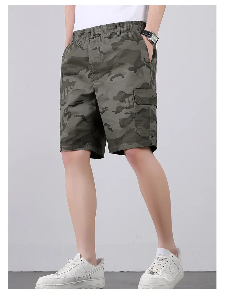 Men Camo Cotton Shorts Summer Beach Wear — feature 39