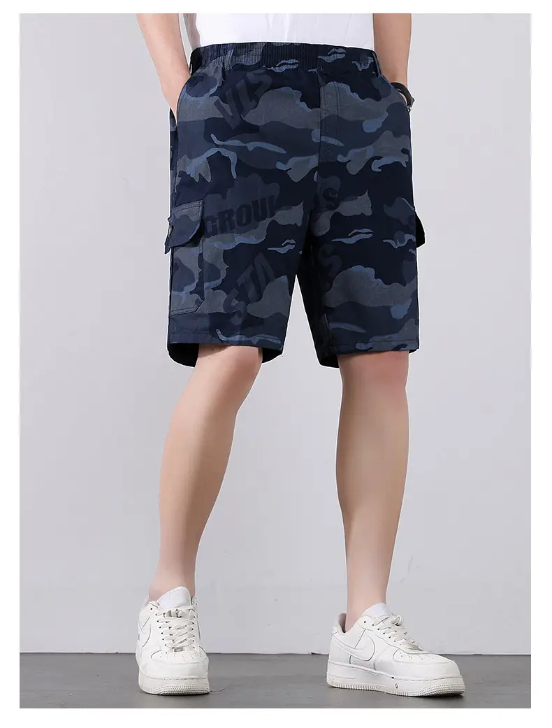 Men Camo Cotton Shorts Summer Beach Wear — feature 41