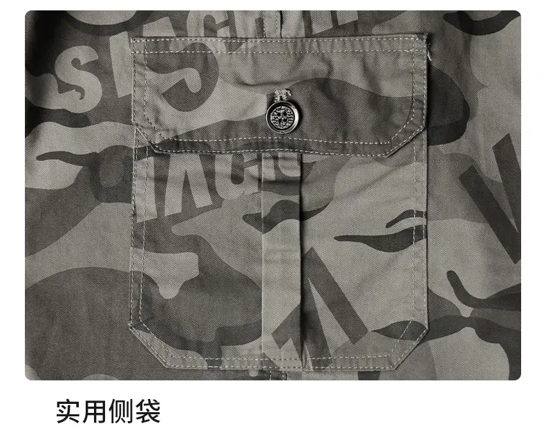 Men Camo Cotton Shorts Summer Beach Wear — feature 46