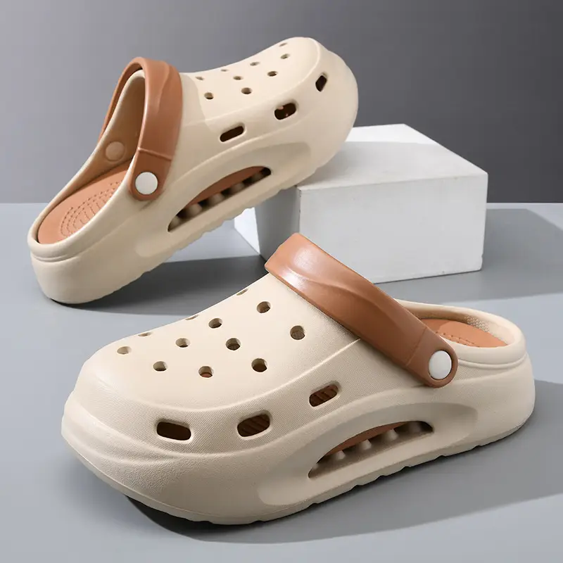 Croc Shoes Summer Men's Eva Anti-Odor Breathable Slippers Non-Slip Wear-Resistant Outer Wear Non-Stinky Feet Baotou Beach Sandals - Image 6