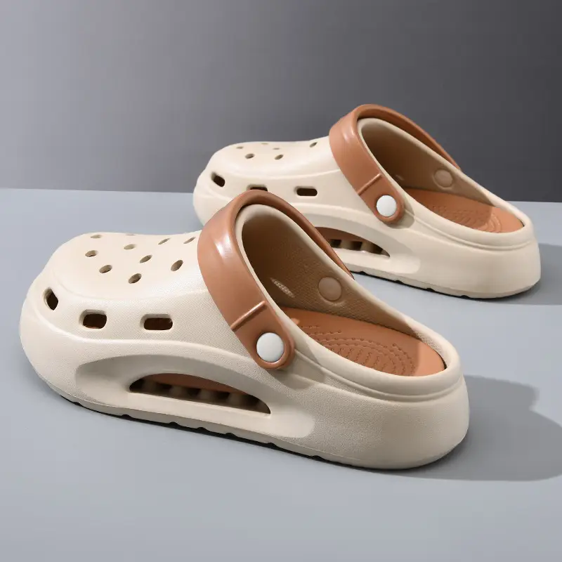 Croc Shoes Summer Men's Eva Anti-Odor Breathable Slippers Non-Slip Wear-Resistant Outer Wear Non-Stinky Feet Baotou Beach Sandals - Image 7