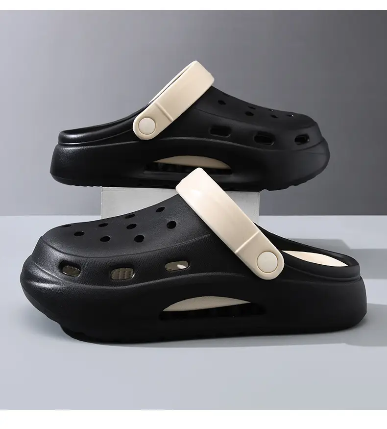 Croc Shoes Summer Men's Eva Anti-Odor Breathable Slippers Non-Slip Wear-Resistant Outer Wear Non-Stinky Feet Baotou Beach Sandals — feature 13