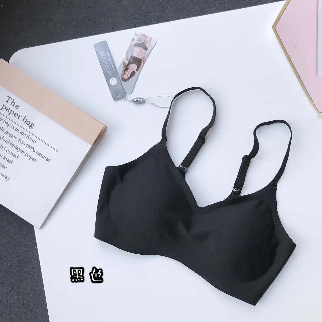 Breathable, Close-Fitting, Comfortable, Sporty, Adjustable, Safe, Invisible Breasted Sling, Seamless Bra, Modal Intimates