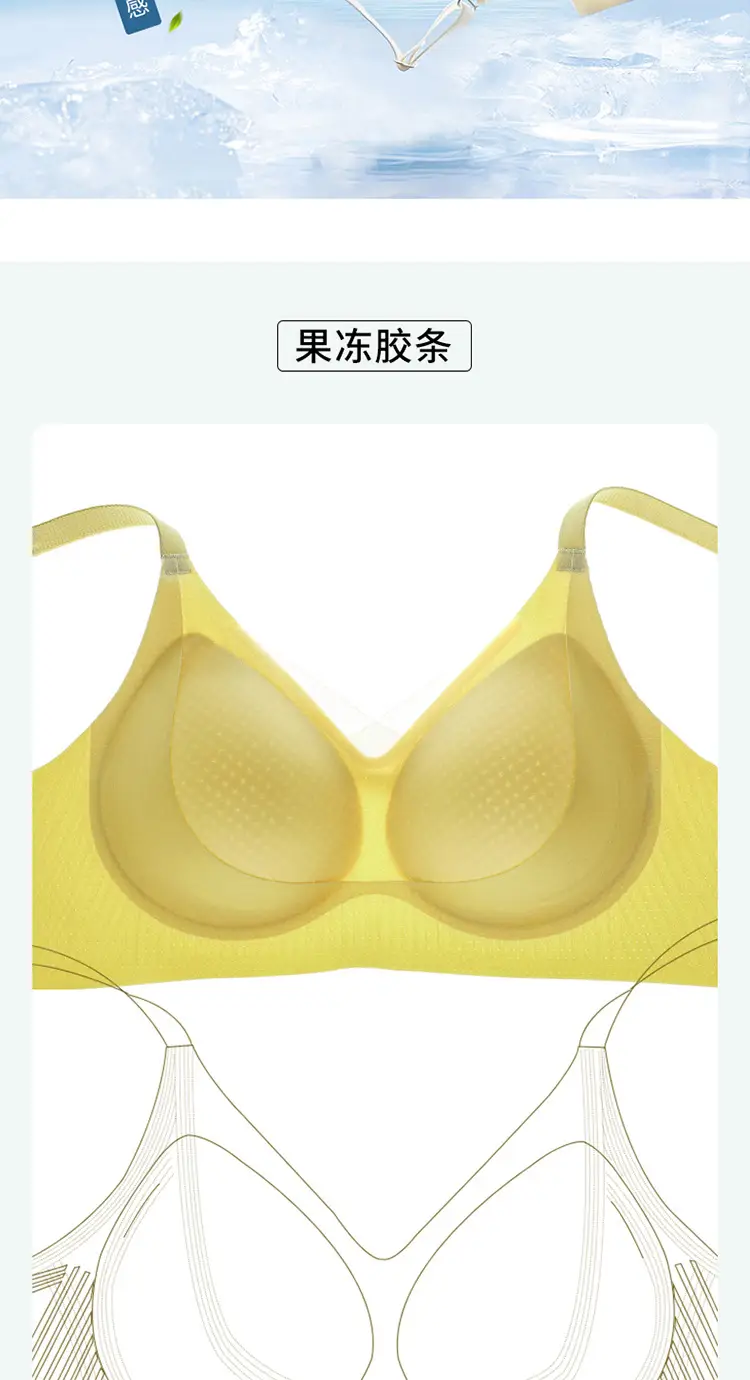 New Style Underwear Women's Summer Thin Beautiful Back Traceless Breast Anti-sagging New Style Ice Silk Small Chest Push-up Bra — feature 2