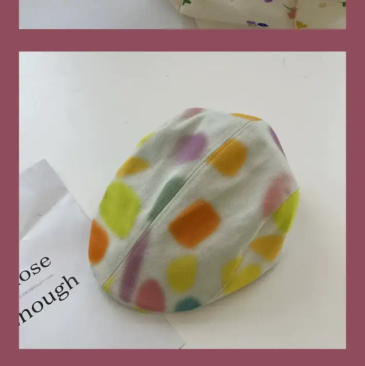 Japanese Style Cute Graffiti Forward Hat for Girls — feature 14