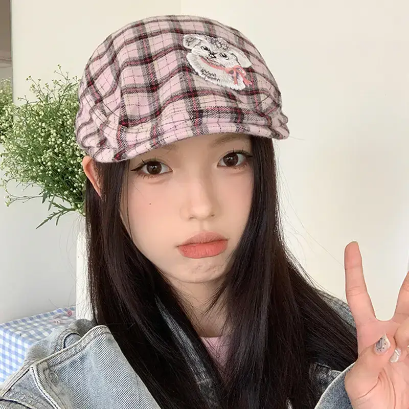 Japanese Style Cute Graffiti Forward Hat for Girls - Image 5
