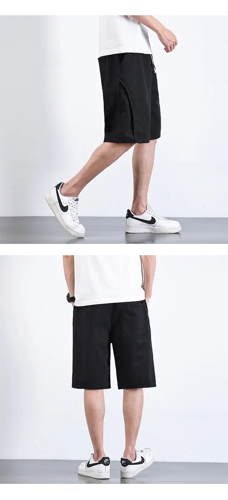 Men Army Green Shorts Mid-Length Functional Summer Wear — feature 9