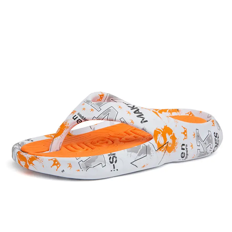 Summer plus size Thick Sole Outwear Flip Flops Men's Flip Flops Trendy Distinctive Non-slip Beach Shoes - Image 14