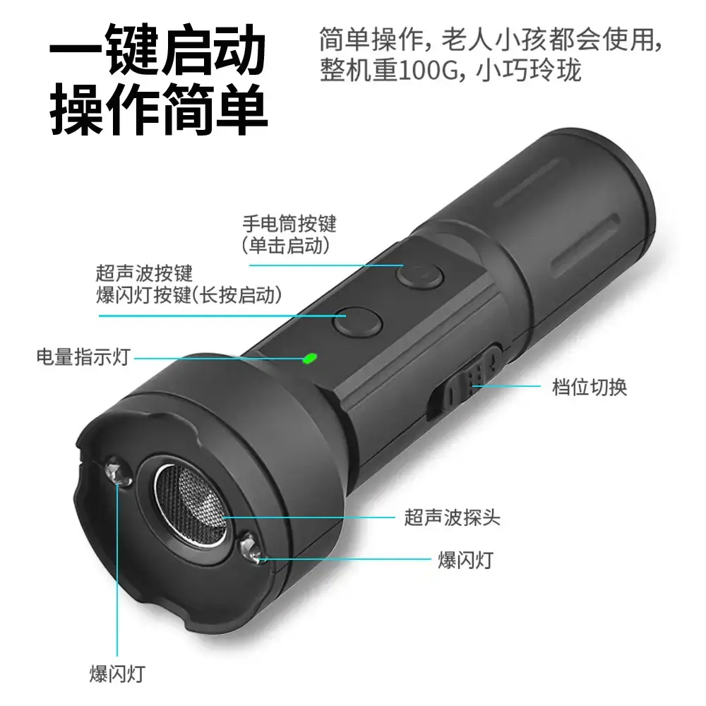 Ultrasonic Dog Repeller Type-C Charging