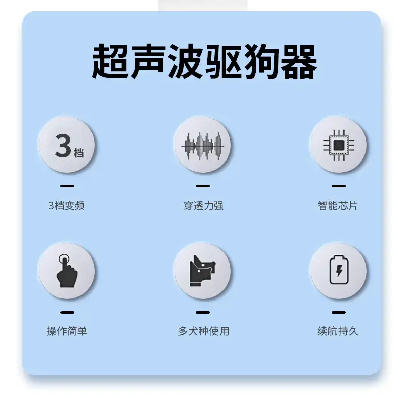 Ultrasonic Dog Repeller Type-C Charging — feature 3
