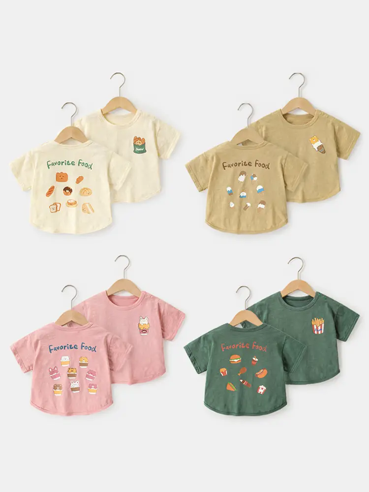 Baby T-Shirt Pure Cotton Summer Boys Girls Loose Fit - Image 5