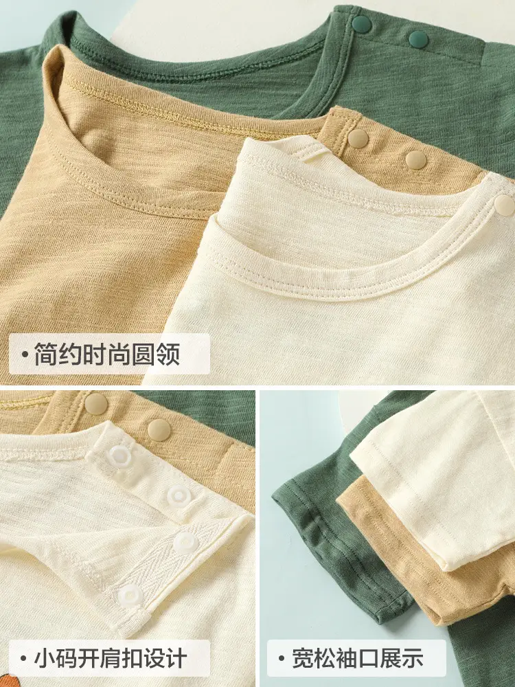 Baby T-Shirt Pure Cotton Summer Boys Girls Loose Fit - Image 7