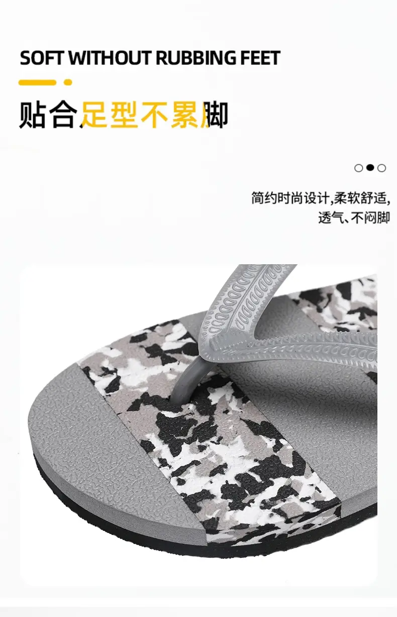 Slippers Men's Flip-Flops Summer Beach Casual Non-Slip Shit Feet Pinch Soft Bottom Wear-Resistant Outdoor plus size 45 Sandals — feature 6