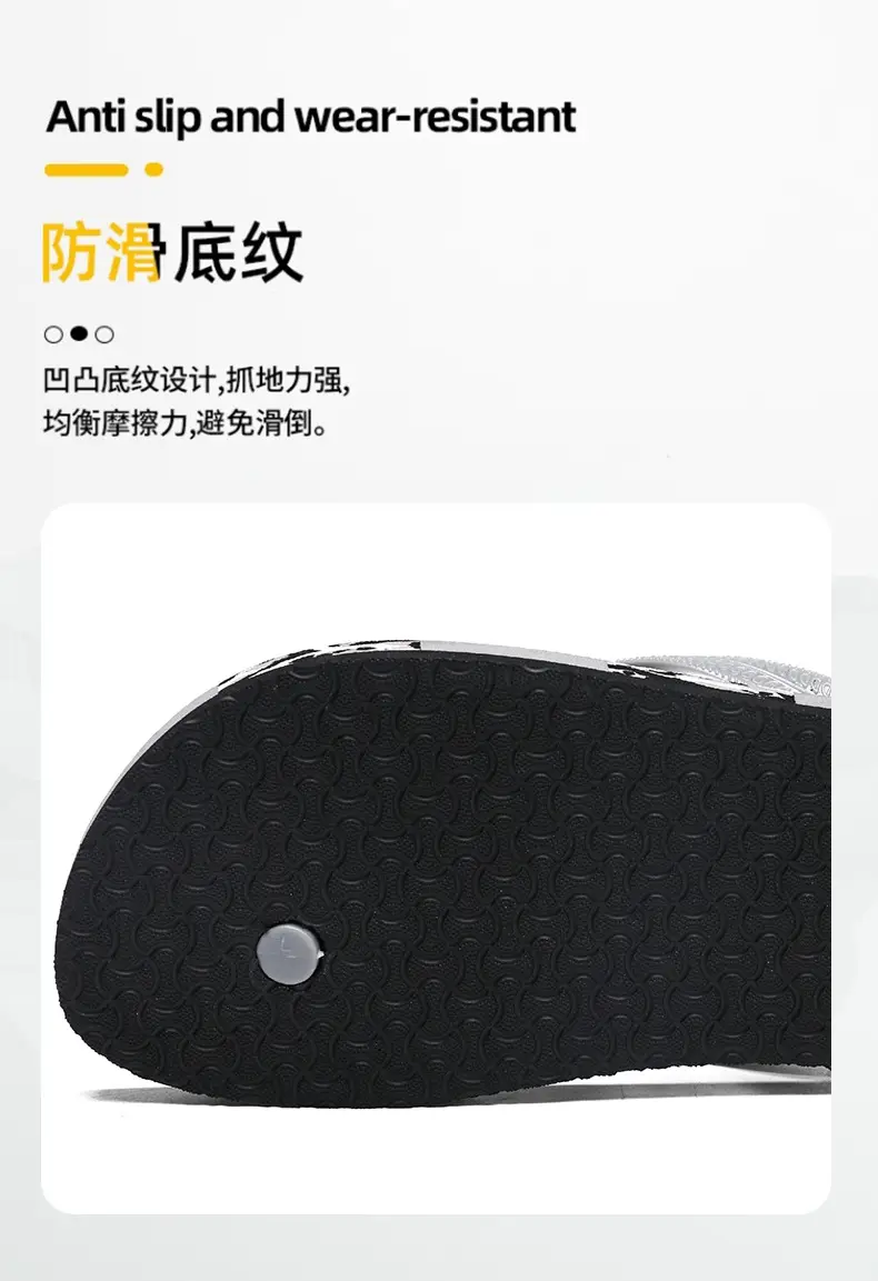 Slippers Men's Flip-Flops Summer Beach Casual Non-Slip Shit Feet Pinch Soft Bottom Wear-Resistant Outdoor plus size 45 Sandals — feature 7