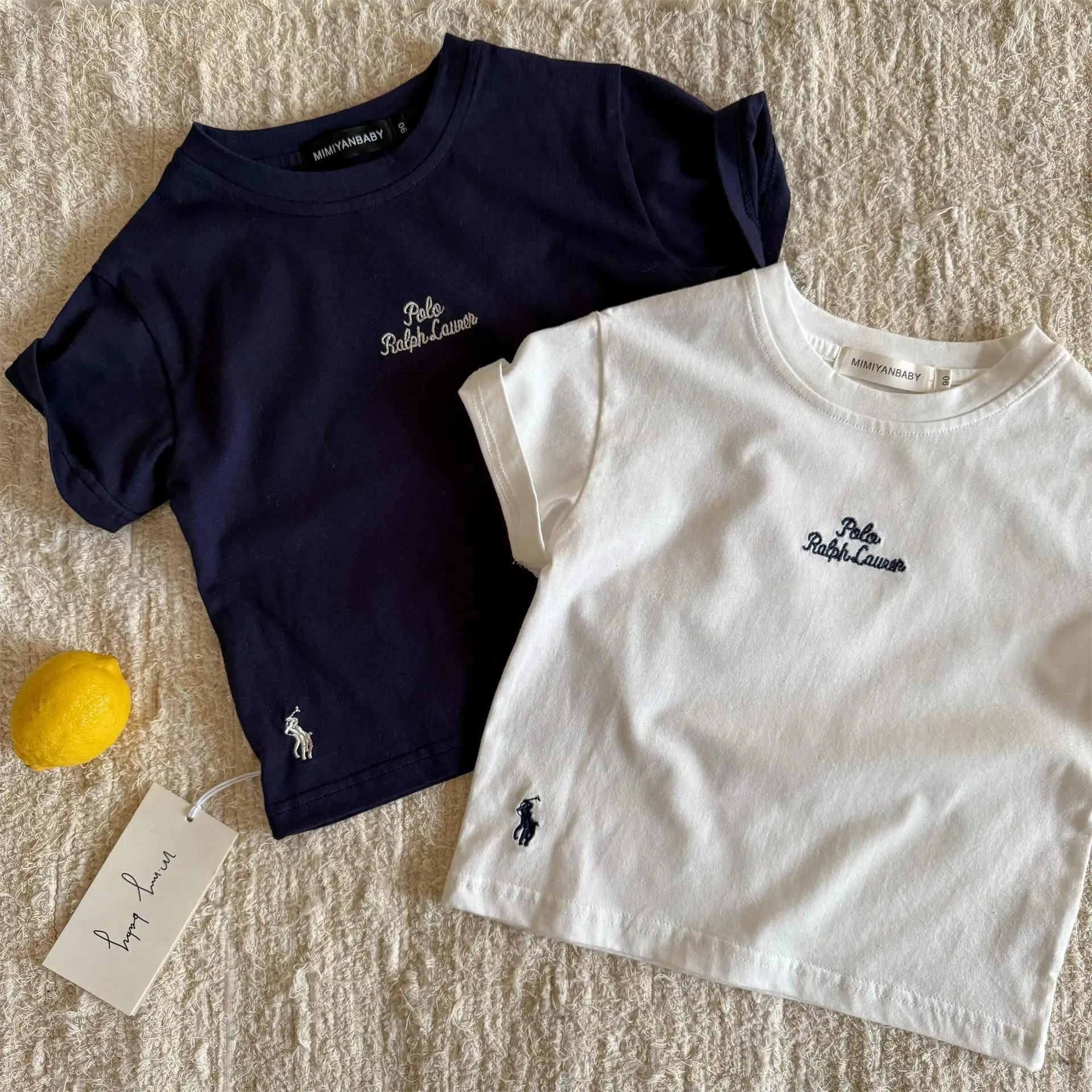 Boys Cotton Striped T-Shirt Navy Red - Image 8