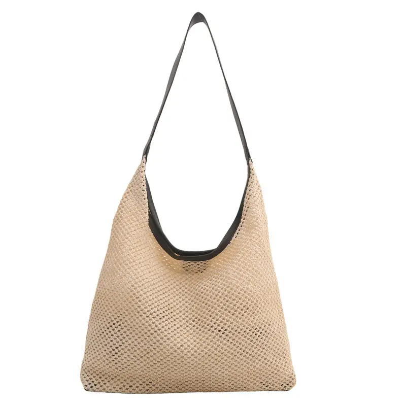 Straw Bag Large Capacity Women Shoulder Bag - Image 9