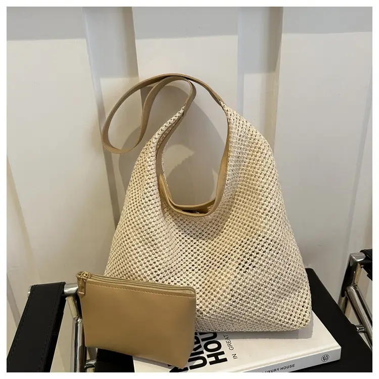 Straw Bag Large Capacity Women Shoulder Bag — feature 12