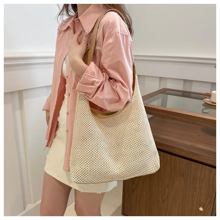 Straw Bag Large Capacity Women Shoulder Bag — feature 18