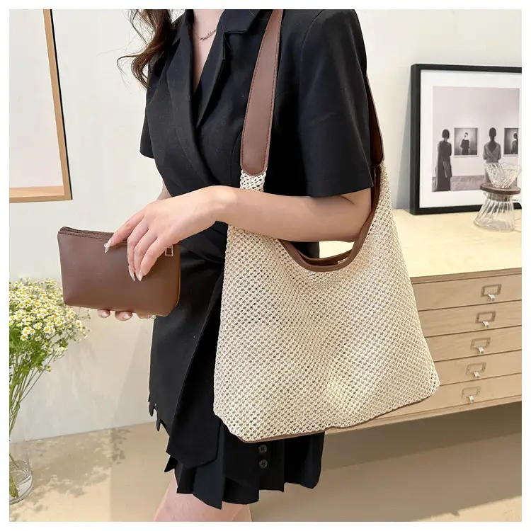 Straw Bag Large Capacity Women Shoulder Bag — feature 21