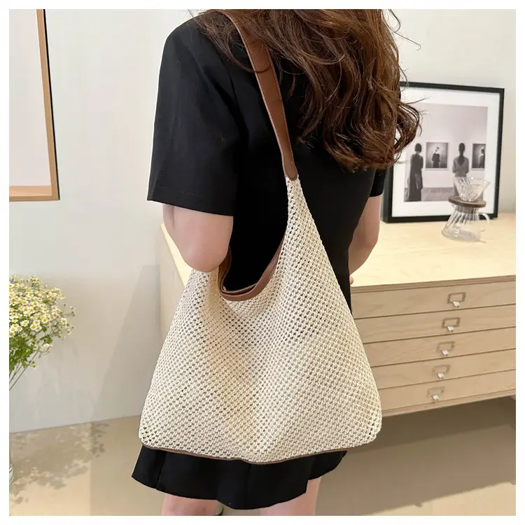 Straw Bag Large Capacity Women Shoulder Bag — feature 22