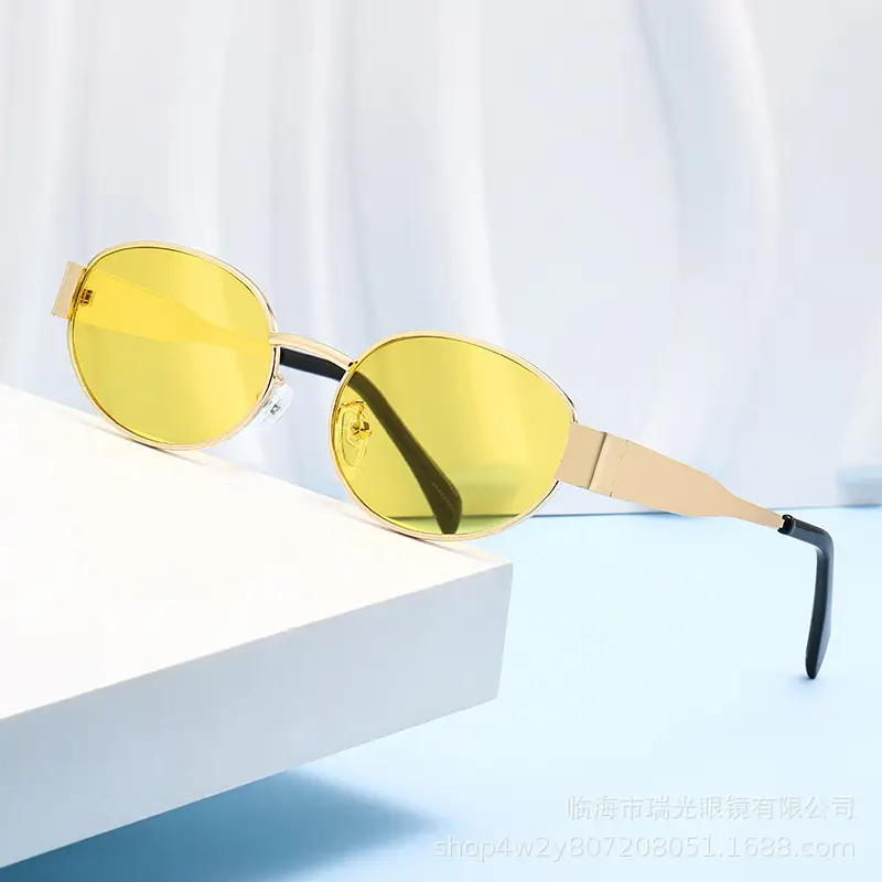 2026 Metal Oval Sunglasses for Men Women - Image 12