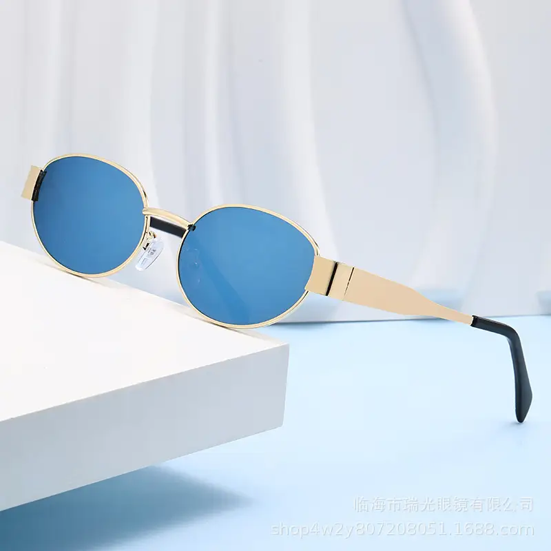2026 Metal Oval Sunglasses for Men Women - Image 8