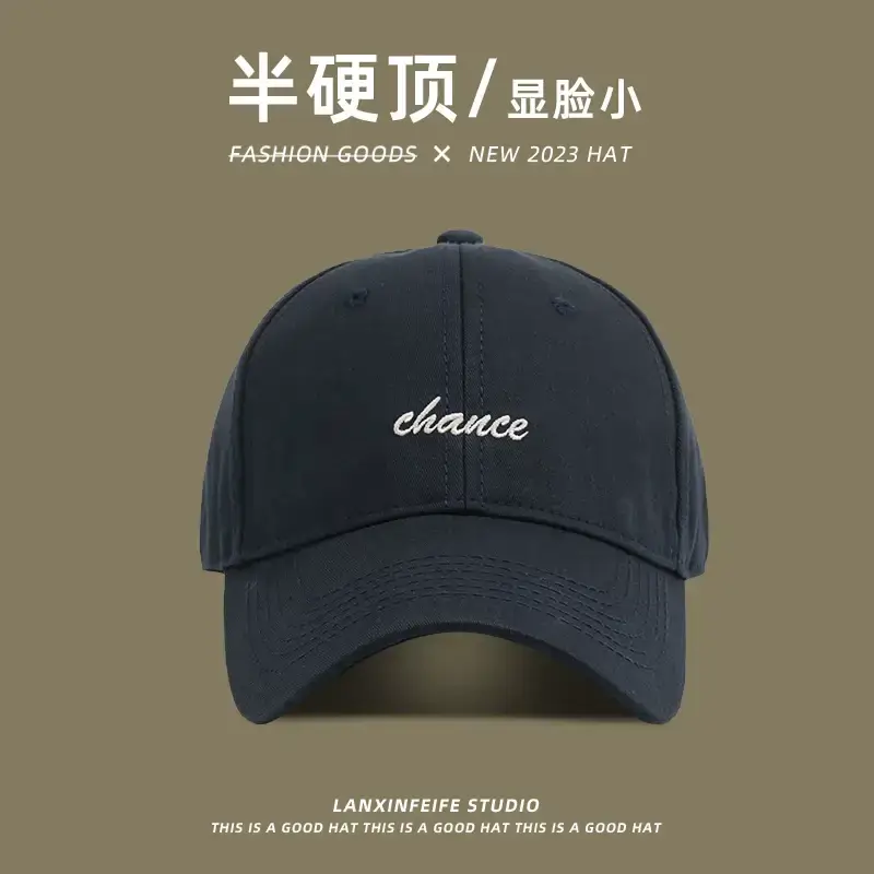 Semi-Hard Top Cap for Women Face Show Small Letter Baseball Cap — feature 13