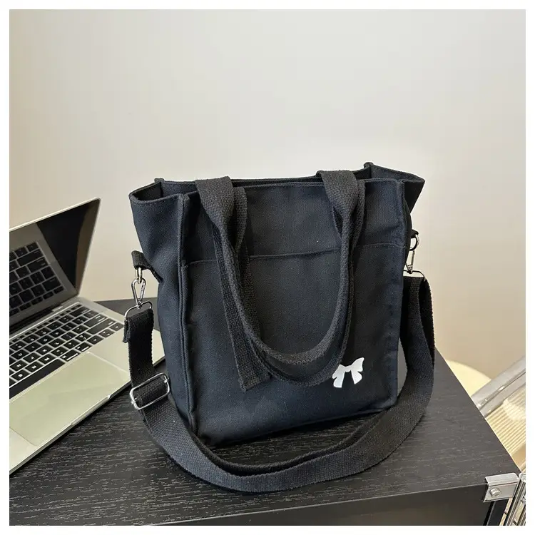 Women Canvas Shoulder Bag Teal Large Capacity — feature 22
