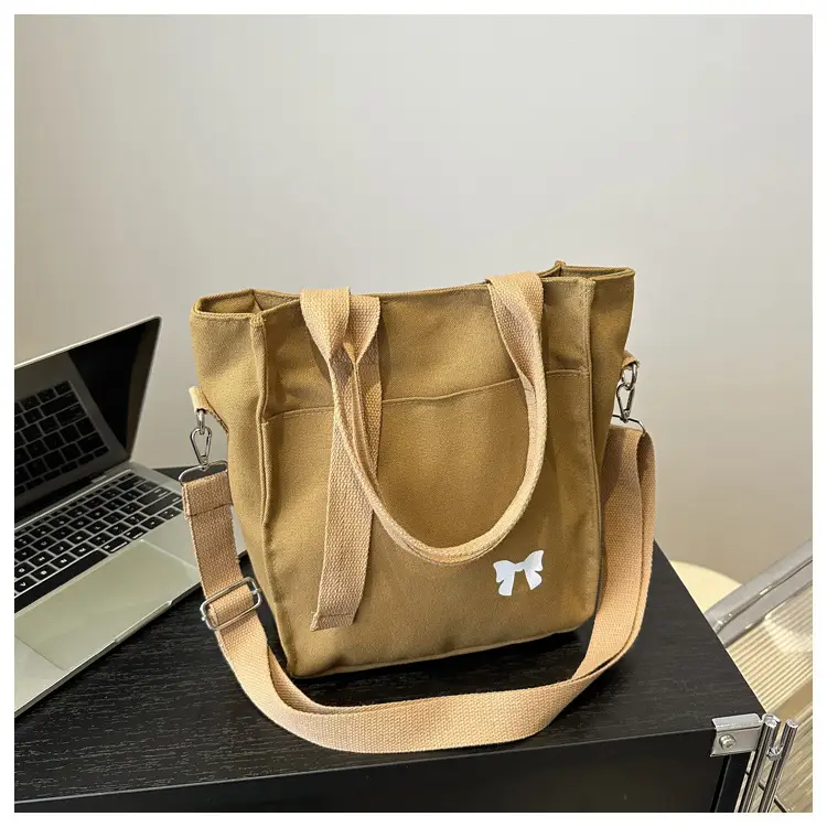 Women Canvas Shoulder Bag Teal Large Capacity — feature 23