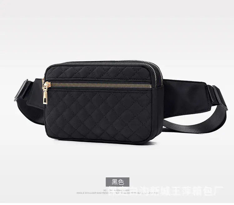 Waist Bag Female Korean Fashion Embroidered Rhombus Single Shoulder Messenger Bag — feature 15