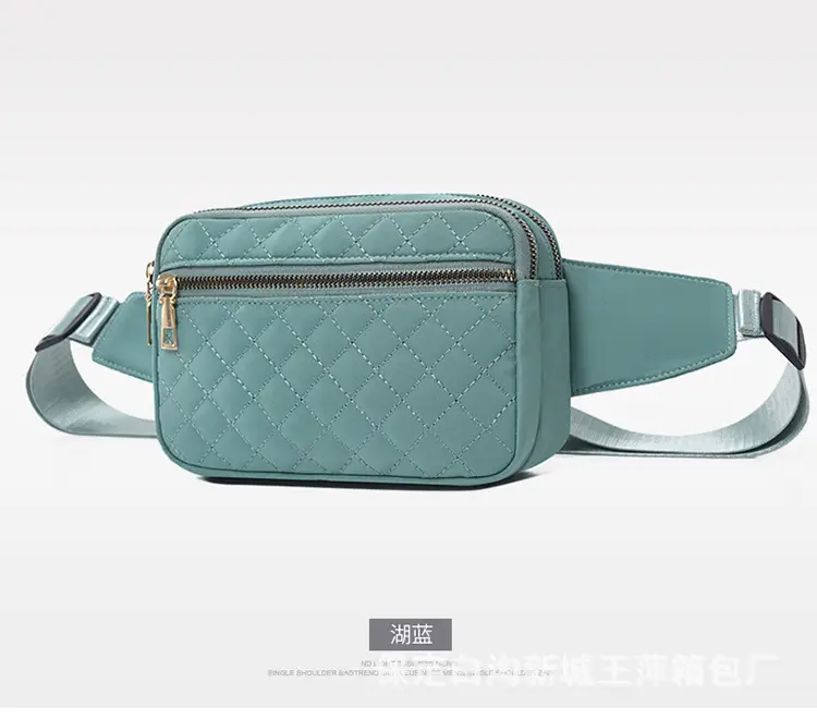 Waist Bag Female Korean Fashion Embroidered Rhombus Single Shoulder Messenger Bag — feature 17