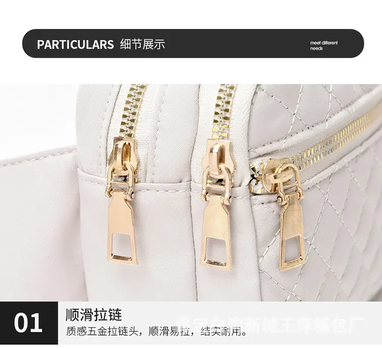 Waist Bag Female Korean Fashion Embroidered Rhombus Single Shoulder Messenger Bag — feature 23