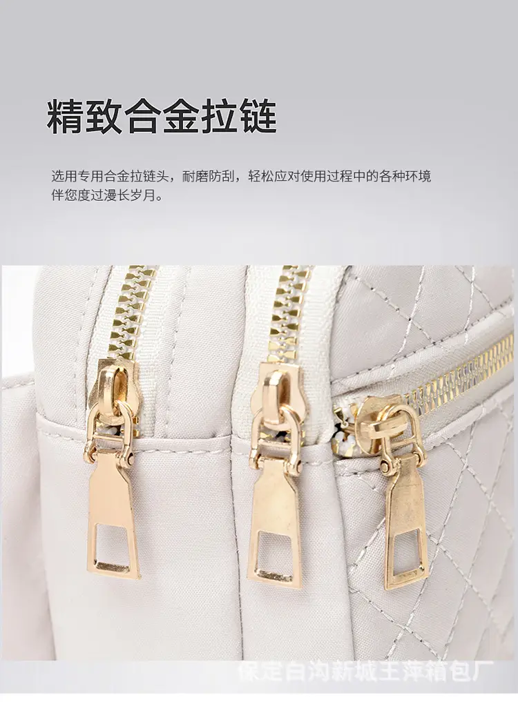Waist Bag Female Korean Fashion Embroidered Rhombus Single Shoulder Messenger Bag — feature 6