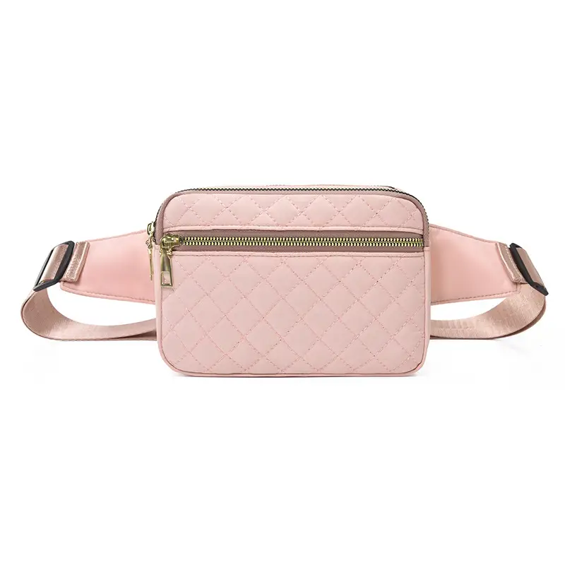Waist Bag Female Korean Fashion Embroidered Rhombus Single Shoulder Messenger Bag - Image 2