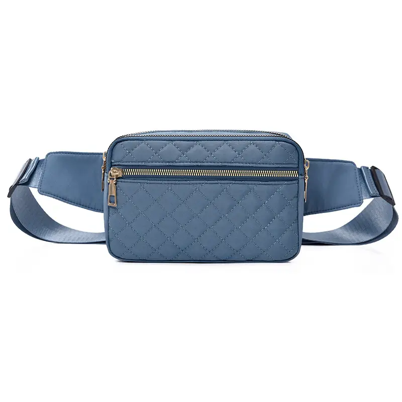 Waist Bag Female Korean Fashion Embroidered Rhombus Single Shoulder Messenger Bag - Image 4