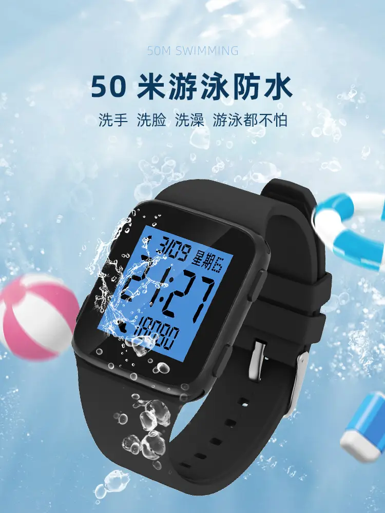 Digital Step Counter Smart Watch Black Waterproof — feature 28