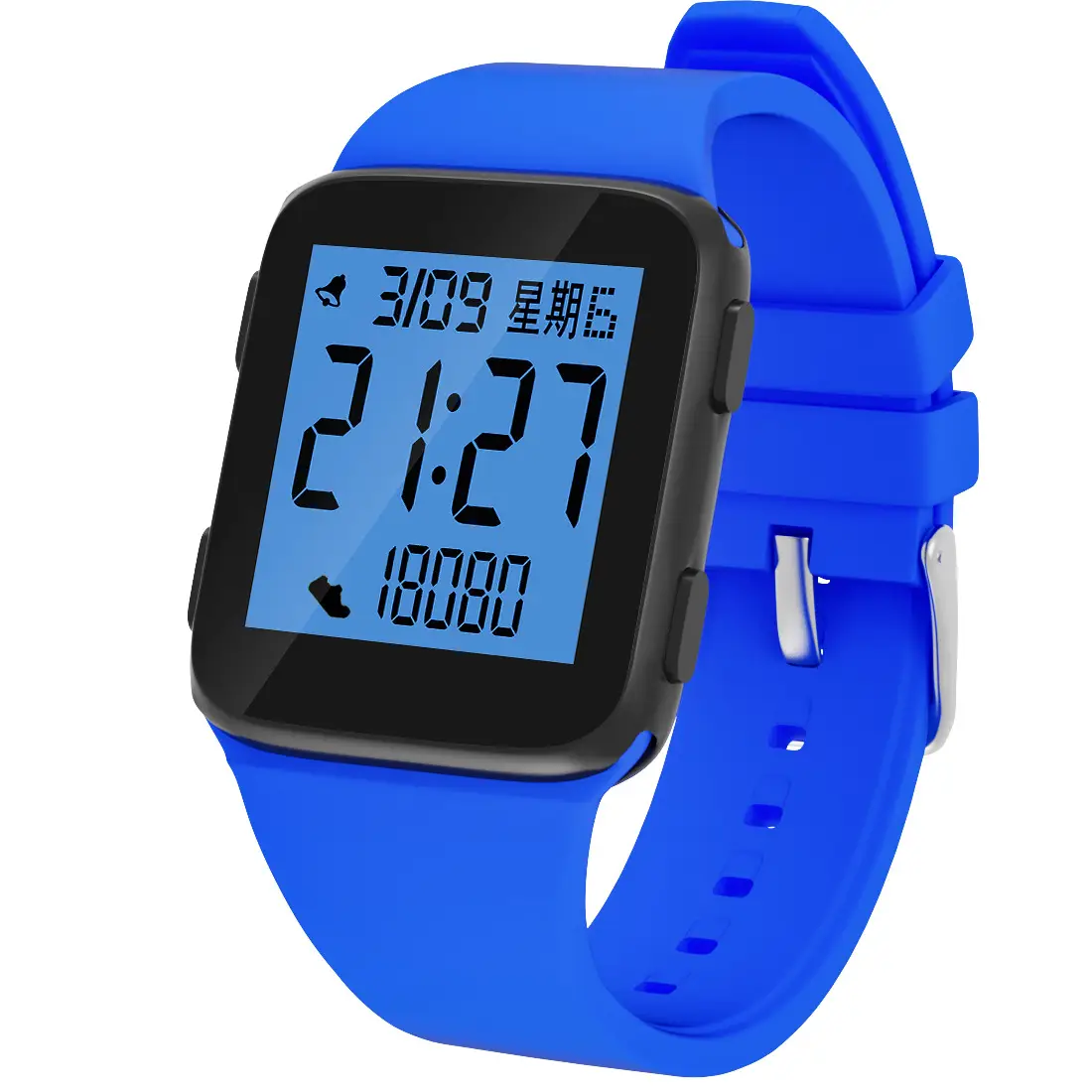 Digital Step Counter Smart Watch Black Waterproof - Image 4