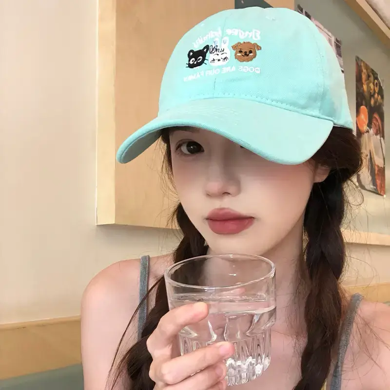 Korean Style Sweet Cartoon Baseball Cap for Women - Image 6