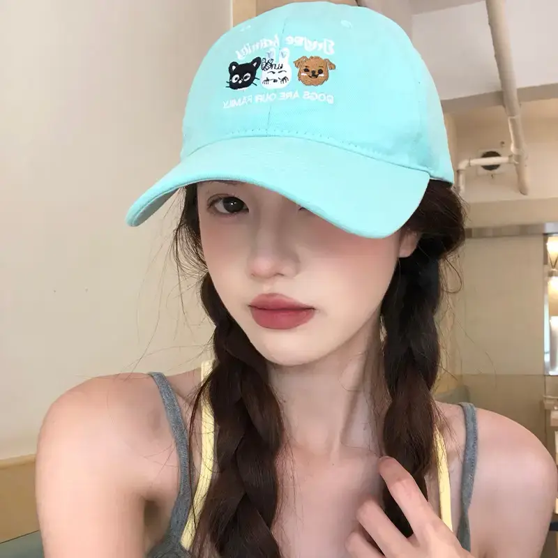 Korean Style Sweet Cartoon Baseball Cap for Women - Image 7