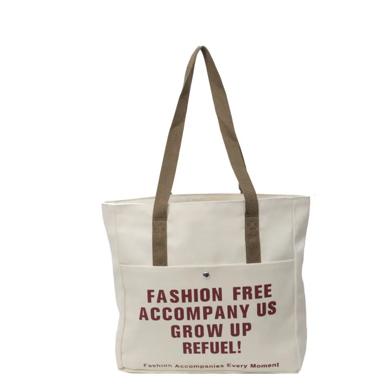 Women Canvas Tote Bag Large Capacity Retro College Student Shoulder Bag - Image 8