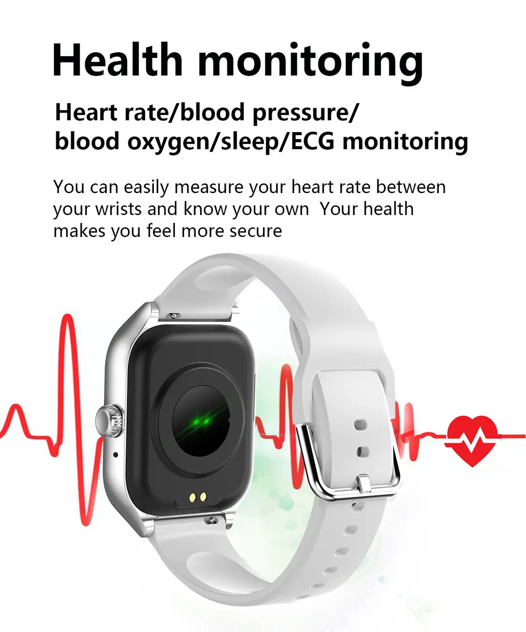 Cross-Border New C20 Heart Rate Health Detection Bluetooth Call Game Music Sports Step Counting Mode Smart Watch — feature 10