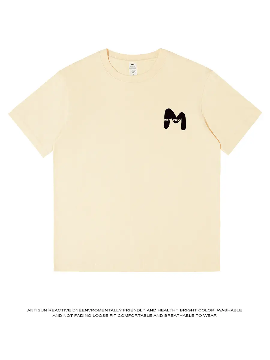 Men Navy Cotton Crewneck T-Shirt 230g Summer - Image 14