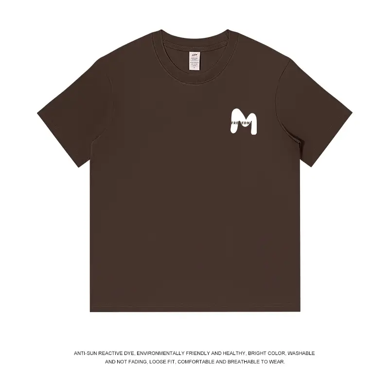 Men Navy Cotton Crewneck T-Shirt 230g Summer - Image 10