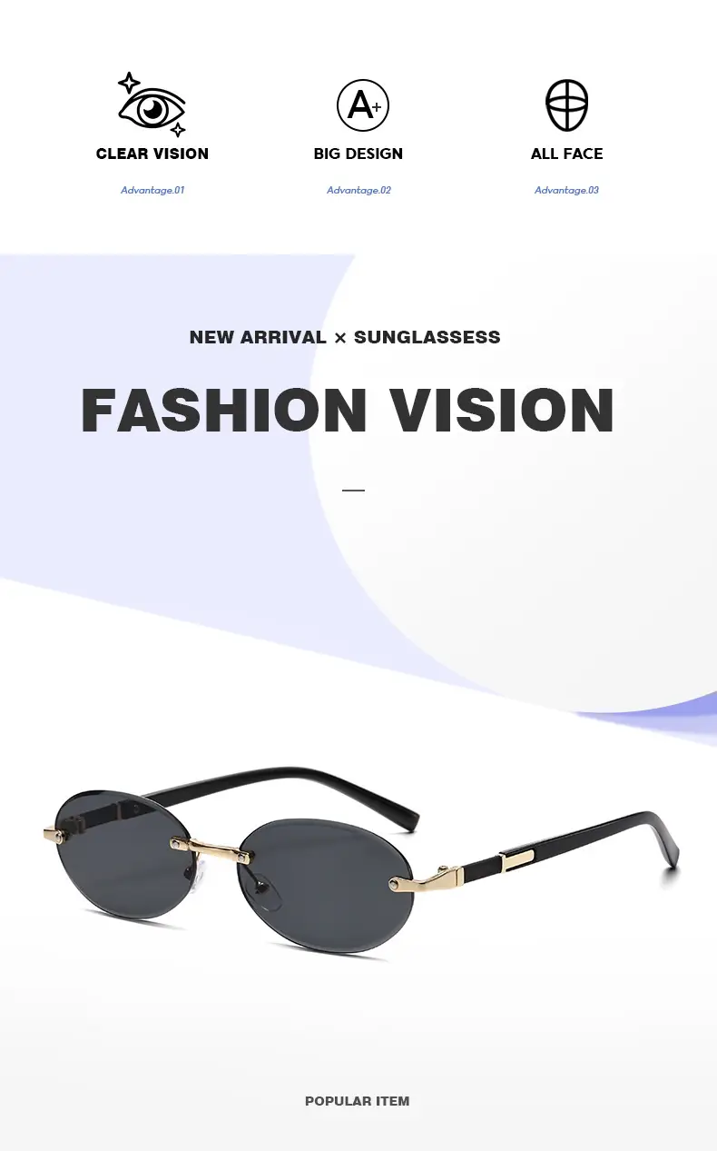 Cut Edge Oval Sunglasses Purple Gold Frame 2024 — feature 2