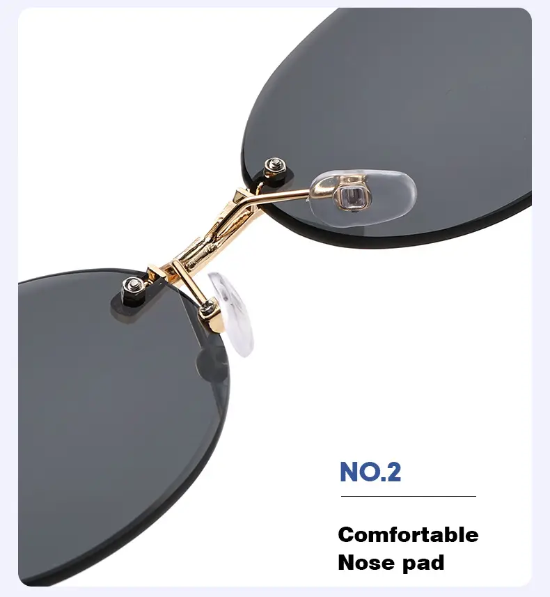 Cut Edge Oval Sunglasses Purple Gold Frame 2024 — feature 5