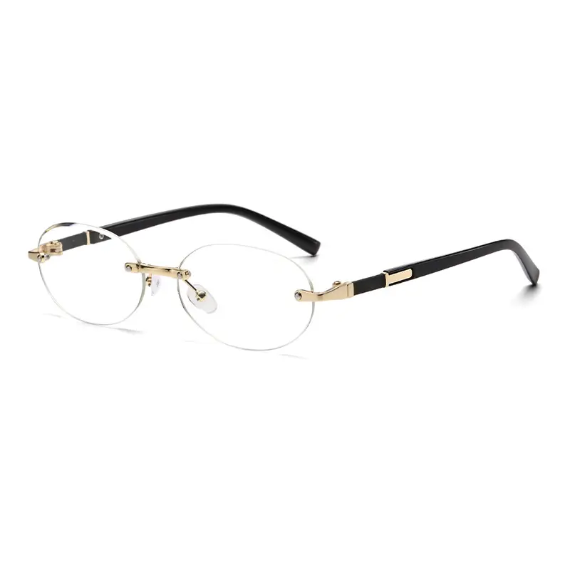 Cut Edge Oval Sunglasses Purple Gold Frame 2024 - Image 7